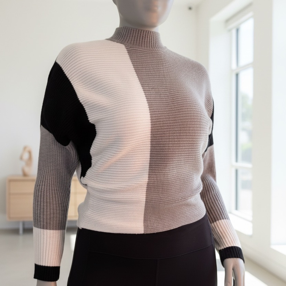 Gray Turtleneck Sweater M